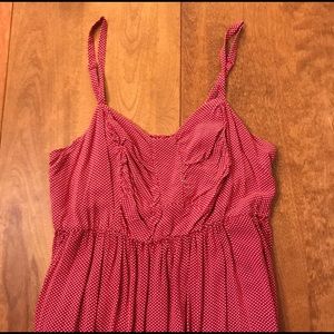 Torrid Red and white polka dot sun dress